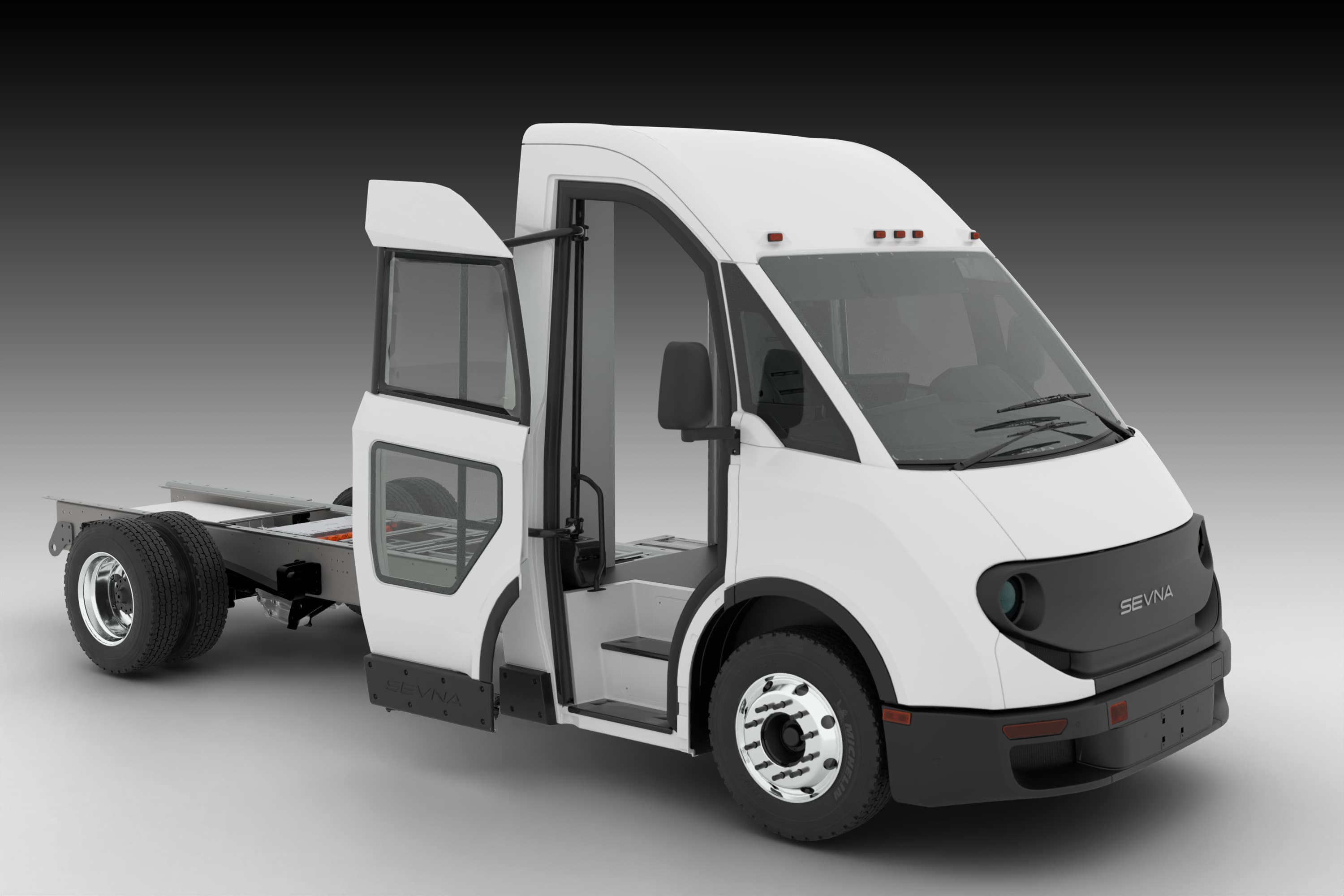 Motorized Articulating Door — Open